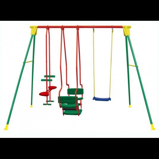 Altalena KIKO 5 Gioco Per Bimbi da 3 a 10 anni in metallo 294x166x200 cm