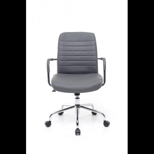 Poltrona ufficio Operativa braccioli simipelle mod. Urban colore grigio M0223-03