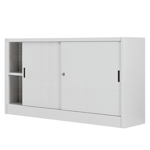 Armadio metallo ante scorrevoli sopralzo 180x45x90 H cm colore grigio