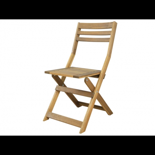 2 Sedie Arleston Pieghevole Struttura in legno di Acacia M0725 42x58xH86 cm