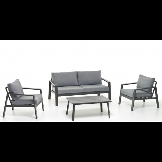 SALOTTINO in alluminio PALM BEACH 3 posti antracite M096703-38