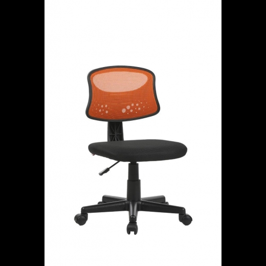 Sedia Girevole Operativa mod. Pencil colore arancione alzata a gas 43x48xH77