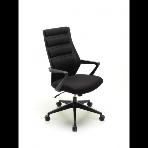 Poltrona Direzionale mod. Stripe colore nero art. M0813-01