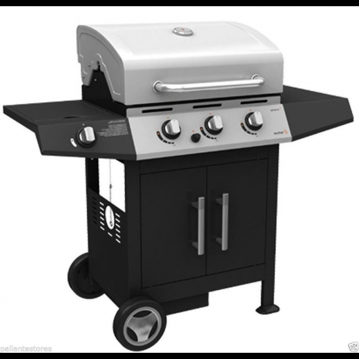 Barbecue Golosone 3 con Fornello e Griglia Bruciatore Acciaio 130x53x105 G45129