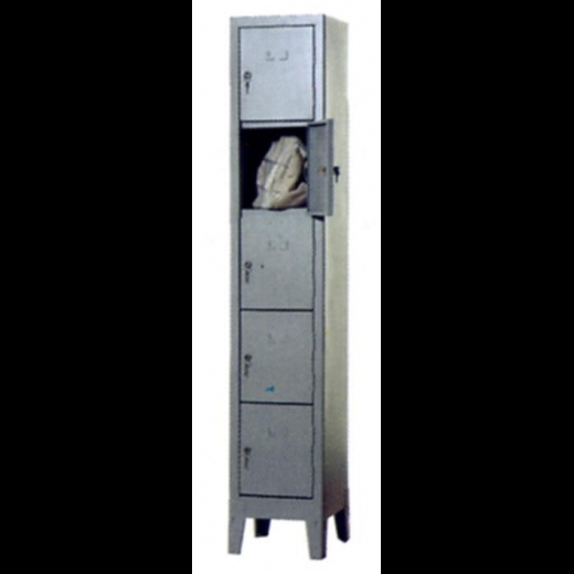 Armadio metallo acciaio portaborse 5 vani 35x50x182 cm monoblocco montato