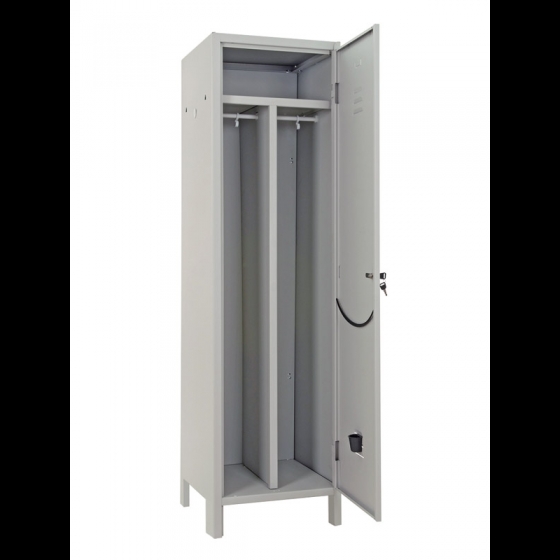 Armadio metallo spogliatoio sporco/pulito 50x50x180 cm con serratura a chiave