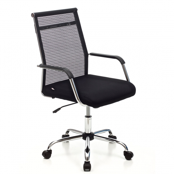 Poltrona per ufficio Direzionale mod. URBAN in textilene colore nero