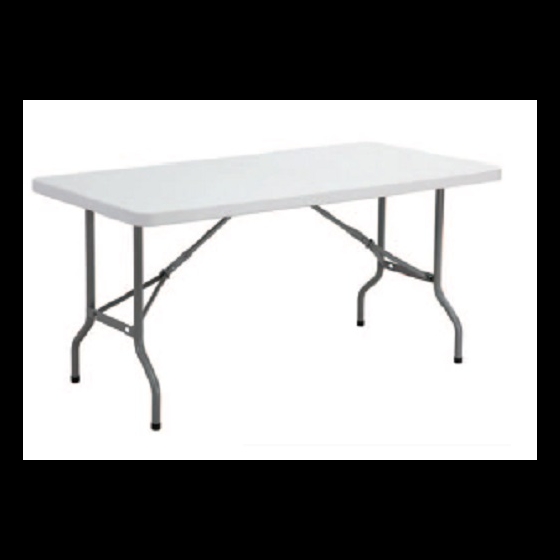 Tavolo rettangolare con gambe pieghevoli misure 152x76xH74