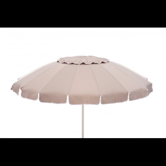 Ombrellone Alustar diam. 220 cm alluminio, telo di colore tortora da 200 g
