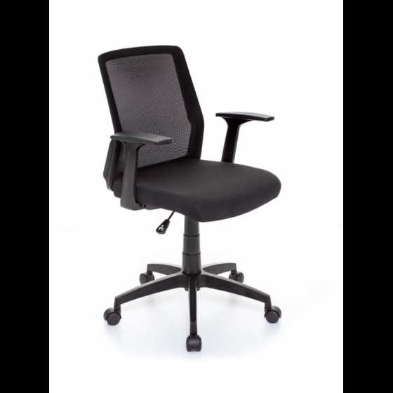 Sedia poltrona per ufficio mod MODEN braccioli pompa a gas colore nero 55x58xH87