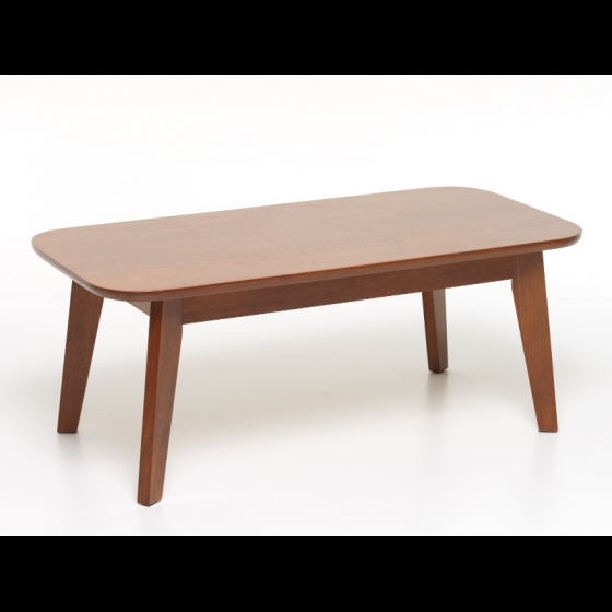 Tavolino da divano mod Cambridge in legno massello colore noce misura 106x53 cm