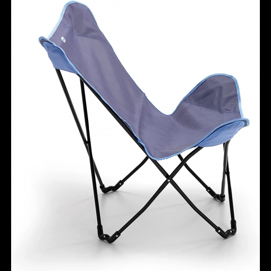 Fiesta M0806-02 Poltroncina Breeze blu pieghevole in textilene sacca trasporto