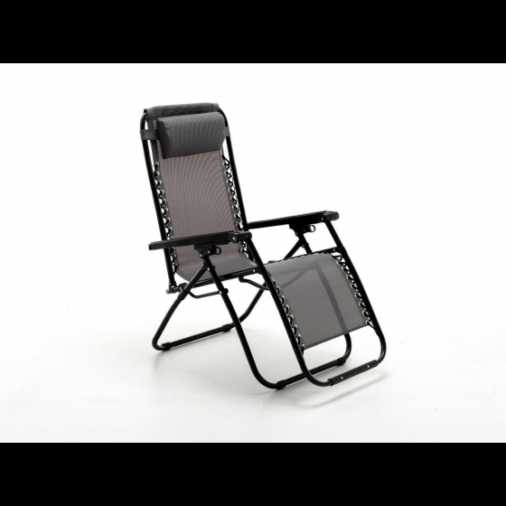 Sdraio mod. Spring reclinabile Antracite M0700-38 gravity 65x90xH111 cm.