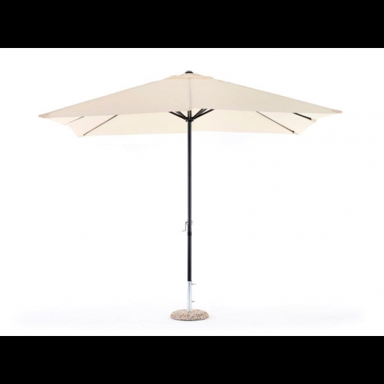 Ombrellone Parasole GARDEN 3x3m allumin palo 38 telo 180g ecru airvent manovella