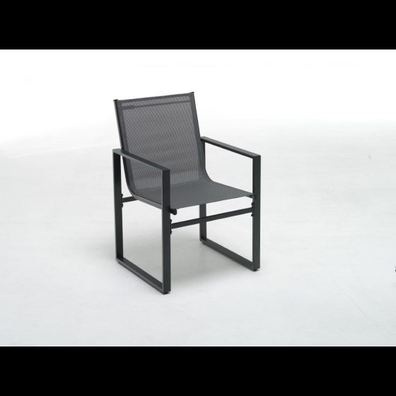POLTRONA BOSTON Textilene Antracite 62x57x86cm M0785-38
