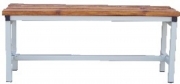 Panca da 2 metri da spogliatoio metallo e legno