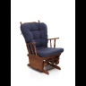 Poltrona dondolo oscillante Dallas colore blu M0629-02 massello