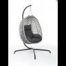 Amaca Rattan antracite art. M0789-38 misura 107x102x195 cm