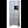 Armadio metallo acciaio portaborse 10 vani 69x50x180 cm